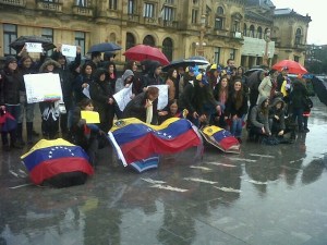 #1M Desde el País Vasco se solidarizan con las protestas en Venezuela (foto)