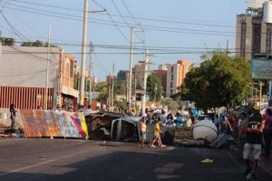 Barricada en Maracaibo (Foto)