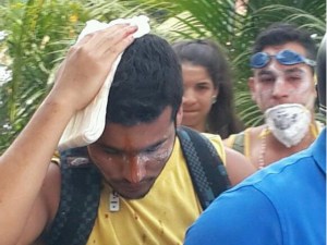 Brutal represión deja varios heridos en Las Mercedes (Fotos)