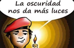 Chavistas en el Facebook: Ojalá estuviéramos sin luz todos los días… el imperio nos hace un favor (WTF)