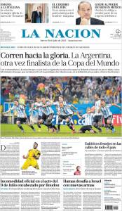 Así reseñó la prensa Argentina el pase a la final de su equipo en el Mundial