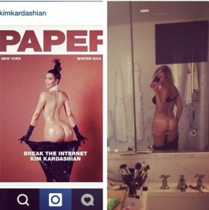 Chelsea Handler reta a Instagram mostrando las nalgas como Kim Kardashian (Foto)