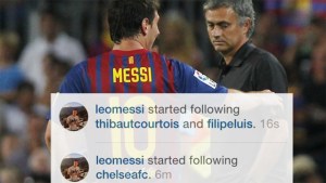 ¡Se desatan los rumores! Messi empezó a seguir al Chelsea en Instagram