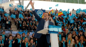 Rajoy pide libertad de Leopoldo López en mitin del PP
