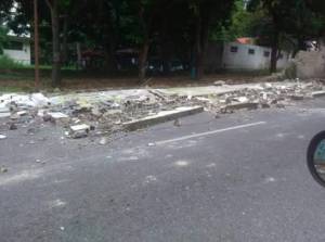 Estudiantes de Enfermería UCV rechazan condiciones de la escuela ante colapso de muro