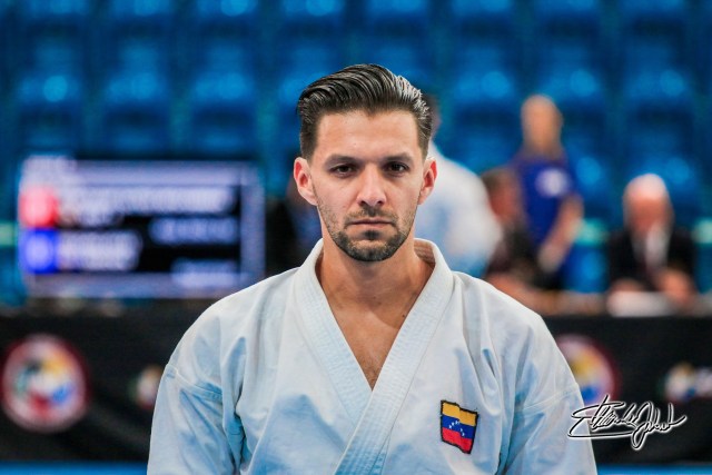 El karateca venezolano Antonio Díaz. Cortesía Jakub Skoda