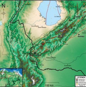Sismo de magnitud 4,0 se registró en Bailadores