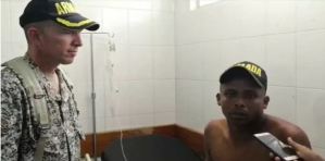 Armada Nacional de Colombia salvó la vida de joven venezolano herido de bala en Arauca