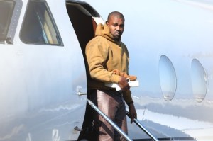 Kanye West regresó a Los Ángeles después de separarse de Kim Kardashian