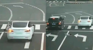 Niña cayó por la ventana de un auto y quedó en medio de una carretera en China (VIDEO)