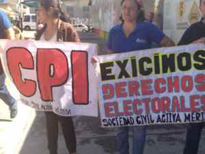 Sociedad civil y partidos opositores exigen la apertura del Registro Electoral Permanente en Mérida