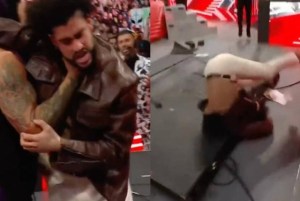 Bad Bunny recibió brutal golpiza en la WWE: Lo estrellaron contra una mesa (VIDEO)