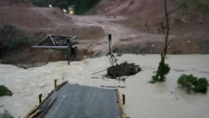 Fuertes lluvias acabaron con el paso provisional de Onia entre Táchira y Mérida