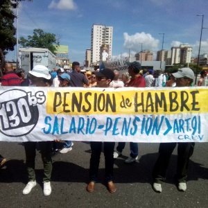 Adultos mayores se alzaron en Aragua para exigir al régimen de Maduro mejoras sociales y pensión digna