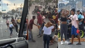 VIDEO: La trifulca entre dos venezolanas que causó un trancón en avenida de Cartagena