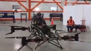 Fanb fabricó dron gigante para trasladar soldados, pero falta lo más importante… ¡que vuele! (Video)