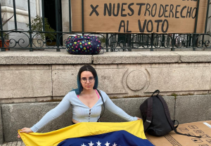 Venezolanos en Madrid exigieron su derecho a inscribirse o actualizar datos en el Registro Electoral